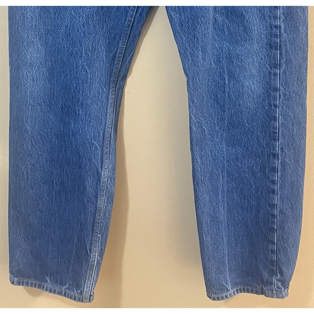 VTG Y2K 2009 Levis 501 Jeans Men 38x31‎ Rigid Indigo Shrink to Fit Raw Mexico - Picture 3 of 11
